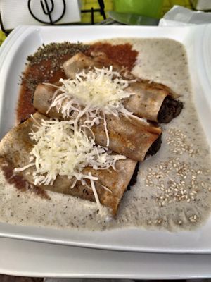 Canelones at Veggie Lunch in Santiago
