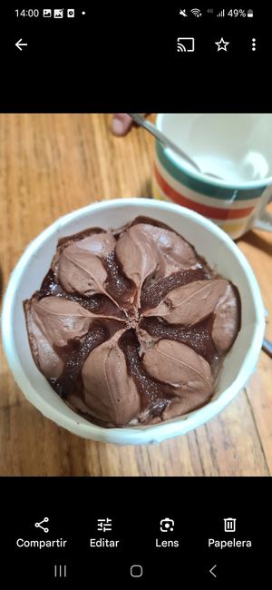 tiramisu at Veggie Lunch in Santiago