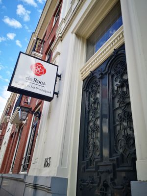 Outside at De Roos in Amsterdam