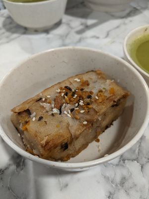 Auspicious yam cake at Thunder Tree 擂茶树 - VivoCity in Central Singapore