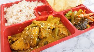 curry rice set at Thunder Tree 擂茶树 - VivoCity in Central Singapore