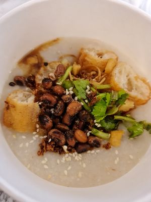 King Oyster Mushroom Porridge ~ 9/11/21 at Thunder Tree 擂茶树 - VivoCity in Central Singapore