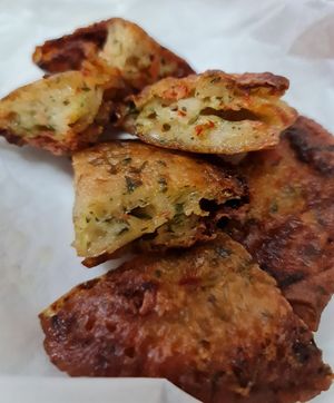 Veggie Fritters ~ Airfry to heat it up ~ Crispy  ~ 12/11/21 at Thunder Tree 擂茶树 - VivoCity in Central Singapore