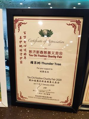 Award at Thunder Tree 擂茶树 - VivoCity in Central Singapore