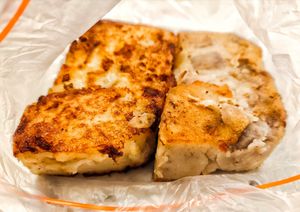 Take away their carrot cake and yam cake at Thunder Tree 擂茶树 - VivoCity in Central Singapore