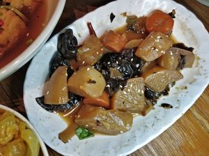 Braised raddish at Thunder Tree 擂茶树 - VivoCity in Central Singapore