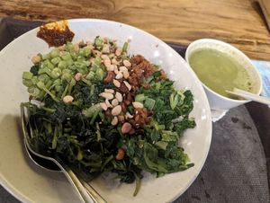 Thunder tea rice set $7.80 😋 at Thunder Tree 擂茶树 - VivoCity in Central Singapore