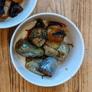 Basil Brinjal at Thunder Tree 擂茶树 - VivoCity in Central Singapore