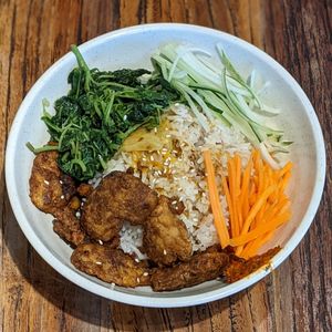 Tempeh Rice at Thunder Tree 擂茶树 - VivoCity in Central Singapore