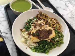 Lei Cha Rice at Thunder Tree 擂茶树 - VivoCity in Central Singapore