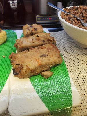 Yam cake at Thunder Tree 擂茶树 - VivoCity in Central Singapore