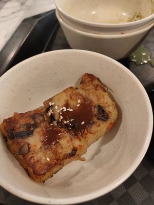radish cake at Thunder Tree 擂茶树 - VivoCity in Central Singapore
