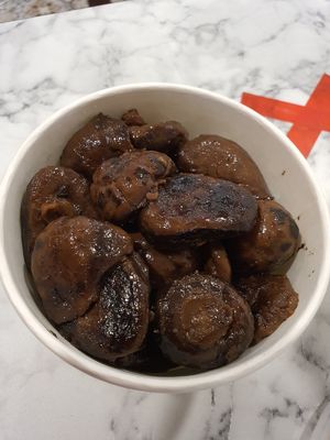 Braised mushrooms ~ Circuit Breaker Period at Thunder Tree 擂茶树 - VivoCity in Central Singapore