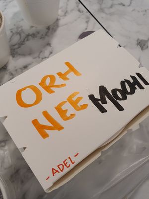 My favorite Yam paste mochi 😍 ~ Circuit Breaker Period Phase 2 at Thunder Tree 擂茶树 - VivoCity in Central Singapore