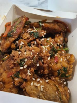 Sweet & Sour Tempeh ~ Circuit Breaker Period Phase 2 at Thunder Tree 擂茶树 - VivoCity in Central Singapore