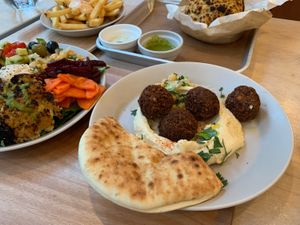 Falafel humus  at Chick Peace 칙피스 - Gangnamgu in Seoul