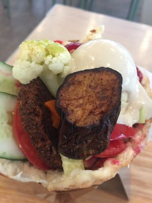 The vegan burger  at Chick Peace 칙피스 - Gangnamgu in Seoul