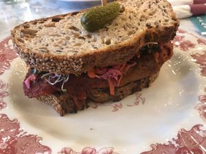 "Hot pastrami" (1/2 sandwich) at Counterpart Vegan in Los Angeles