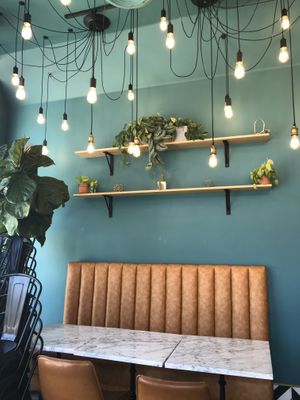 So cute-too bad can’t sit here during the quarantine  at Counterpart Vegan in Los Angeles