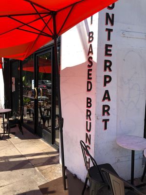 Outside  at Counterpart Vegan in Los Angeles