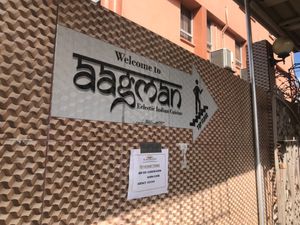 Stairway on outside of building at Aagman in Georgetown