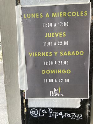 Horario   at La Piparra in Bilbao