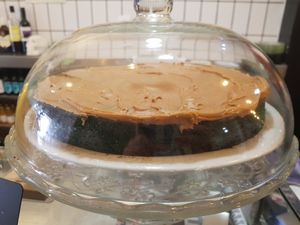 Chocolate biscoff cake at La Piparra in Bilbao