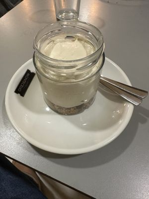 Manjar blanco  at La Piparra in Bilbao