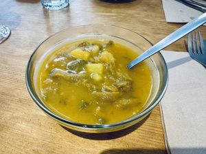 Marmitako de setas cardo  at La Piparra in Bilbao