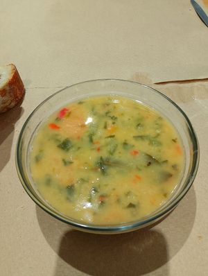 Cocido de alubias blancas y verduras at La Piparra in Bilbao