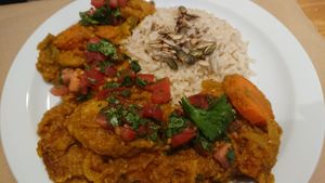 African banana stew (my omni friend loved it!) at La Piparra in Bilbao