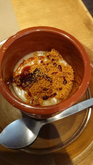 Caramel natillas (sort of custard) at La Piparra in Bilbao