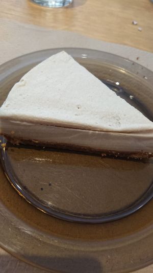 Horchata cheesecake at La Piparra in Bilbao