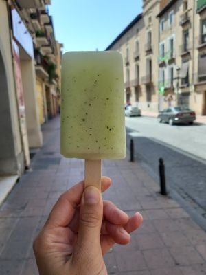 Homemade ice lollies  at La Piparra in Bilbao