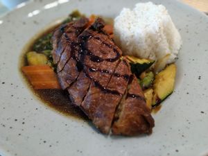 Beijing specialty at Loving Hut - Zlicin in Prague