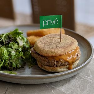 Vegan Privé Sausage Muffin at Privé - Wheelock Place in Central Singapore