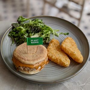 Vegan Privé Sausage Muffin at Privé - Wheelock Place in Central Singapore