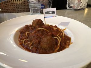 Spaghetti and meatballs at Privé - Wheelock Place in Central Singapore