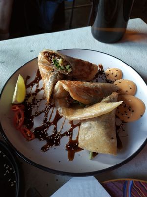 'Duck' Roti Roll at Tyranny of Distance in Windsor