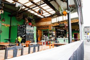 smokers area at Tyranny of Distance in Windsor