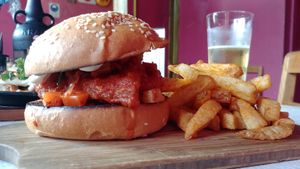 KFC burger at Tyranny of Distance in Windsor