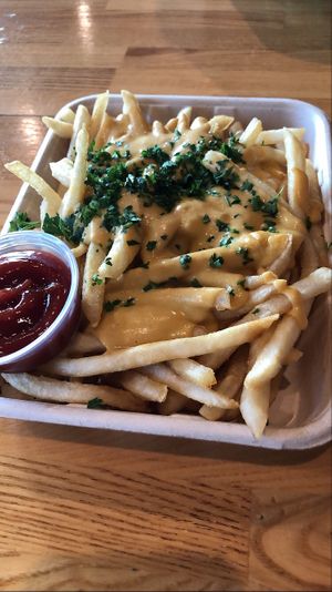 Cheese fries  at Munchies Vegan Diner in Santa Ana