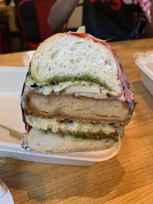 Pesto Chicken Sub  at Munchies Vegan Diner in Santa Ana