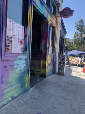 A little hard to find but when construction on all the streets is complete that will help.  at Munchies Vegan Diner in Santa Ana