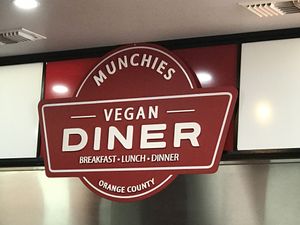 This place is awesome!  at Munchies Vegan Diner in Santa Ana