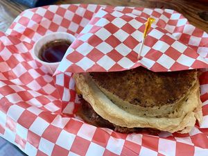 The VcGriddle at Munchies Vegan Diner in Santa Ana