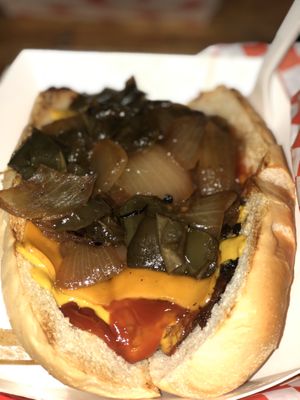 Giant Dawg at Munchies Vegan Diner in Santa Ana