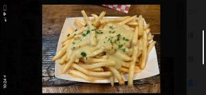Truffle fries💚 at Munchies Vegan Diner in Santa Ana