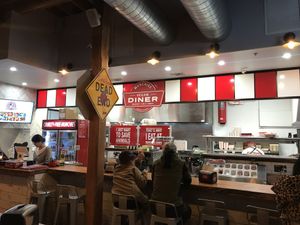 Inside at Munchies Vegan Diner in Santa Ana