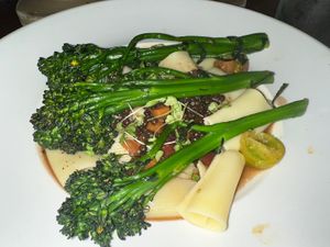Lentil pasta w broccolini!  at Seasons 52 in Fort Lauderdale
